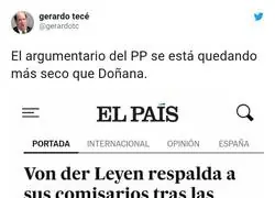 Von der Leyen da la espalda al PP