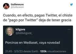 Pagar por Twitter ya no es gracioso