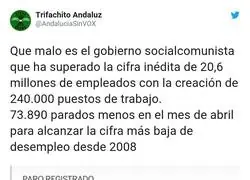 El Gobierno de izquierdas sigue prosperando al pa&iacute;s