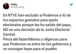 Todo est&aacute; muy pensado contra Podemos