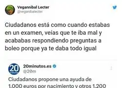 Ciudadanos tira la casa por la ventana