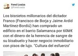 La buena vida que disfruta la familia Franco