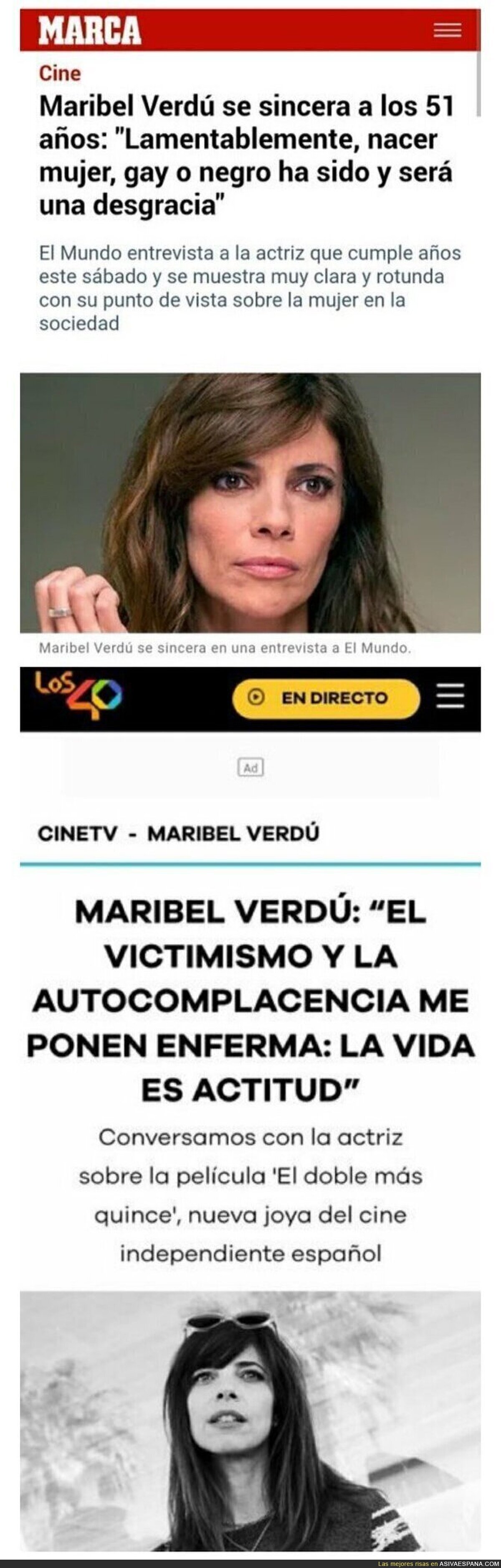 Maribel Verdú y su polémica frase sobre los gays, negros y mujeres