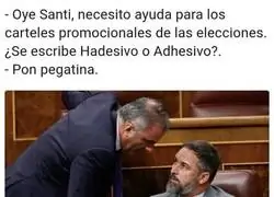 Problemas en VOX con los carteles