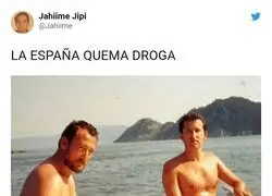 Hay los que madrugan y los queman droga, por @Jahiime