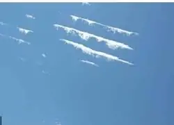 Se pueden observar chemtrails en el cielo de Parla, por @AG_Floyd_