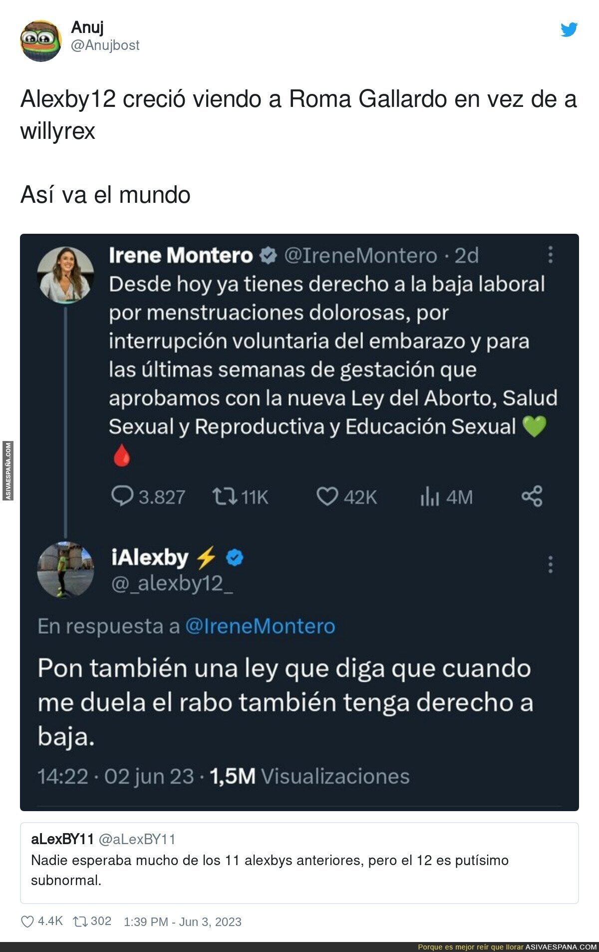 La evolución del mítico AlexBy11 ha salido mal