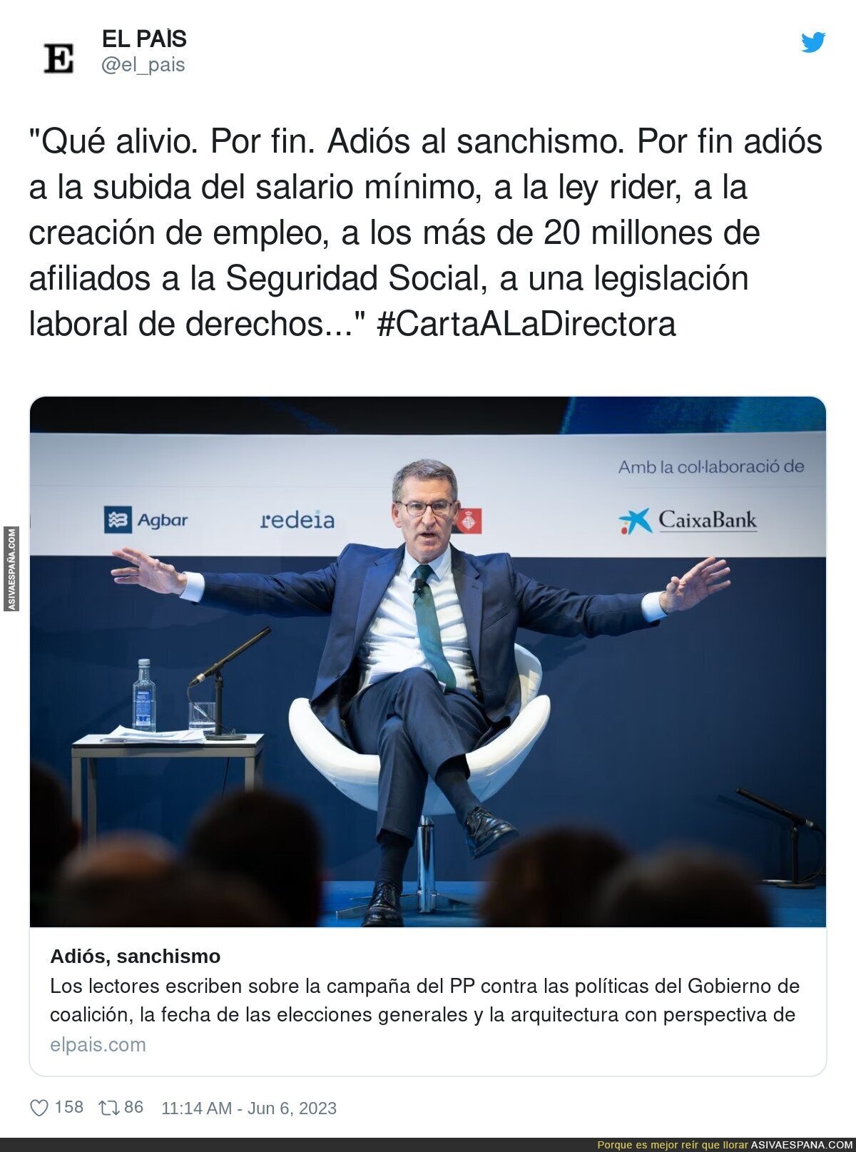Adiós al sanchismo