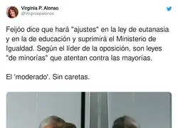 Feij&oacute;o se quita la careta al completo