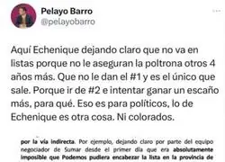 Pablo Echenique y la importancia de las sillas