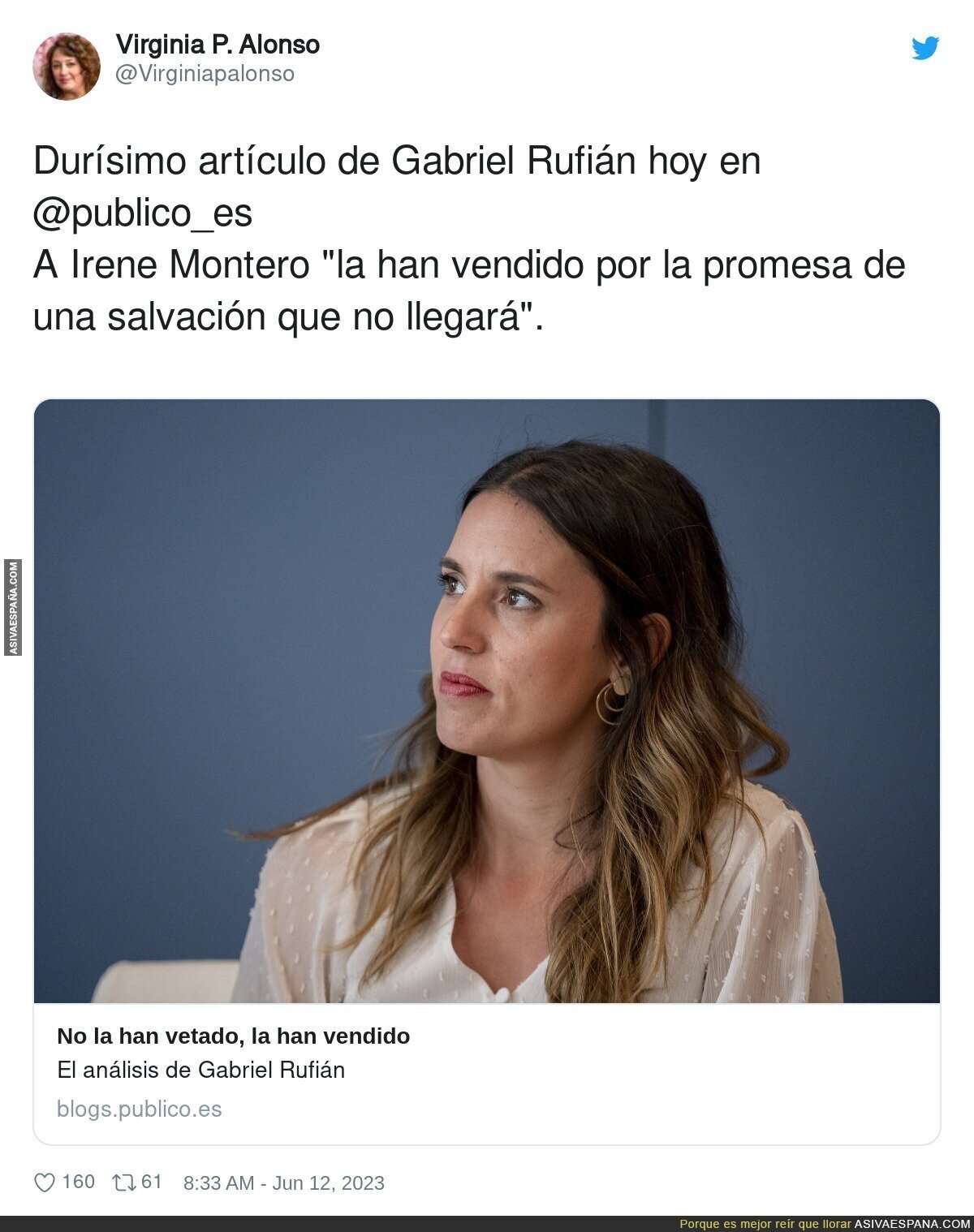 Rufián dice verdades como PUÑOS