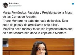 Esta se&ntilde;ora deber&iacute;a explicar que "m&eacute;ritos" ha hecho ella para conseguir ese puesto
