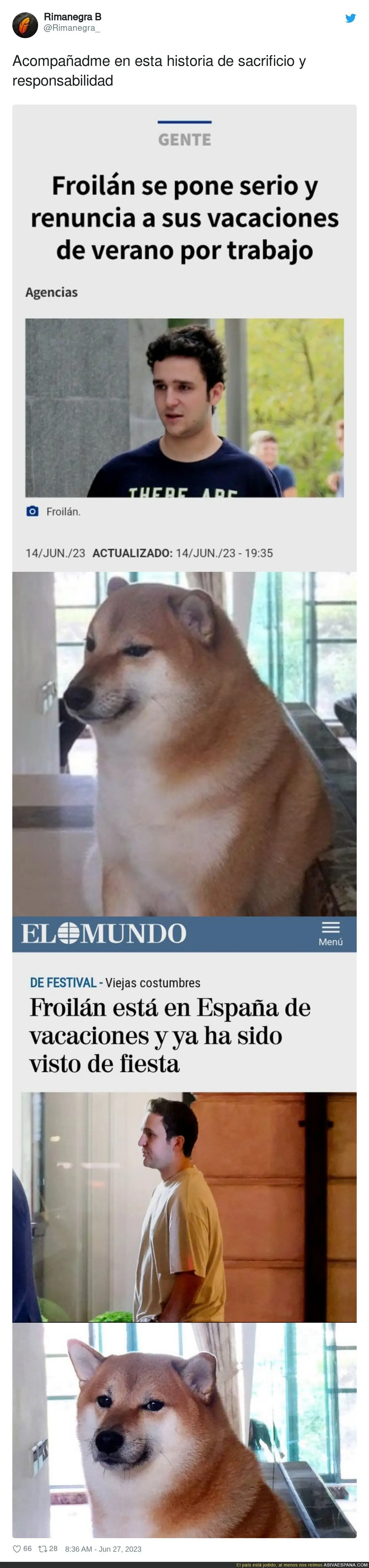 Froilán sigue siendo el mismo cara dura de siempre