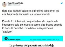 Diferentes adjetivos cuando lo hace la izquierda o la derecha