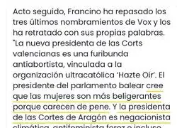 VOX "moderando" la actividad parlamentaria