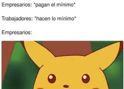 La sorpresa de los empresarios