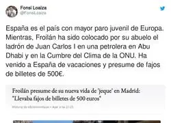 Froil&aacute;n se r&iacute;e de la gente