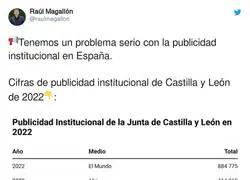 El Mundo recibi&oacute; casi 20 veces m&aacute;s que El Pa&iacute;s en publicidad institucional en 2022