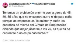 Es de verg&uuml;enza lo del C&iacute;rculo de Empresarios