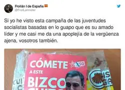 Las juventudes socialistas dan verg&uuml;enza con esto sobre Pedro S&aacute;nchez