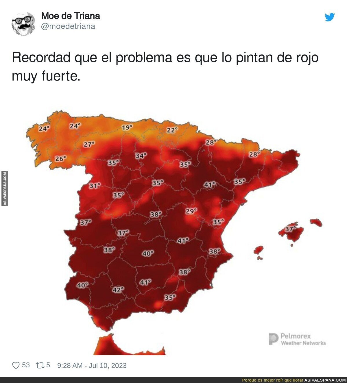 42 grados a mitad de julio en Sevilla. ¡Lo nunca visto!