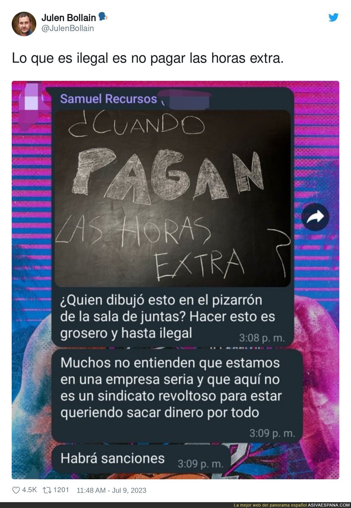 No le queda claro lo importante al jefe