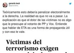 Las v&iacute;ctimas del terrorismo ya est&aacute;n cansadas