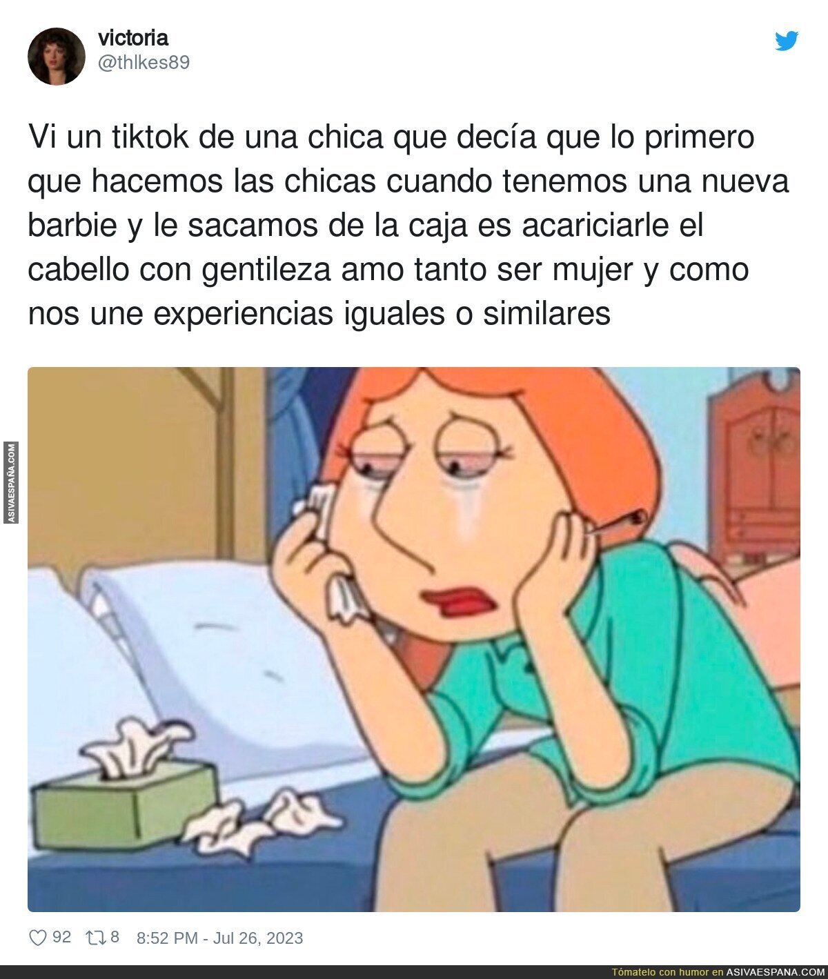 La costumbre al tener una Barbie