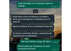 La repugnante oferta de este hombre a una mujer que solo quer&iacute;a trabajo de camarera