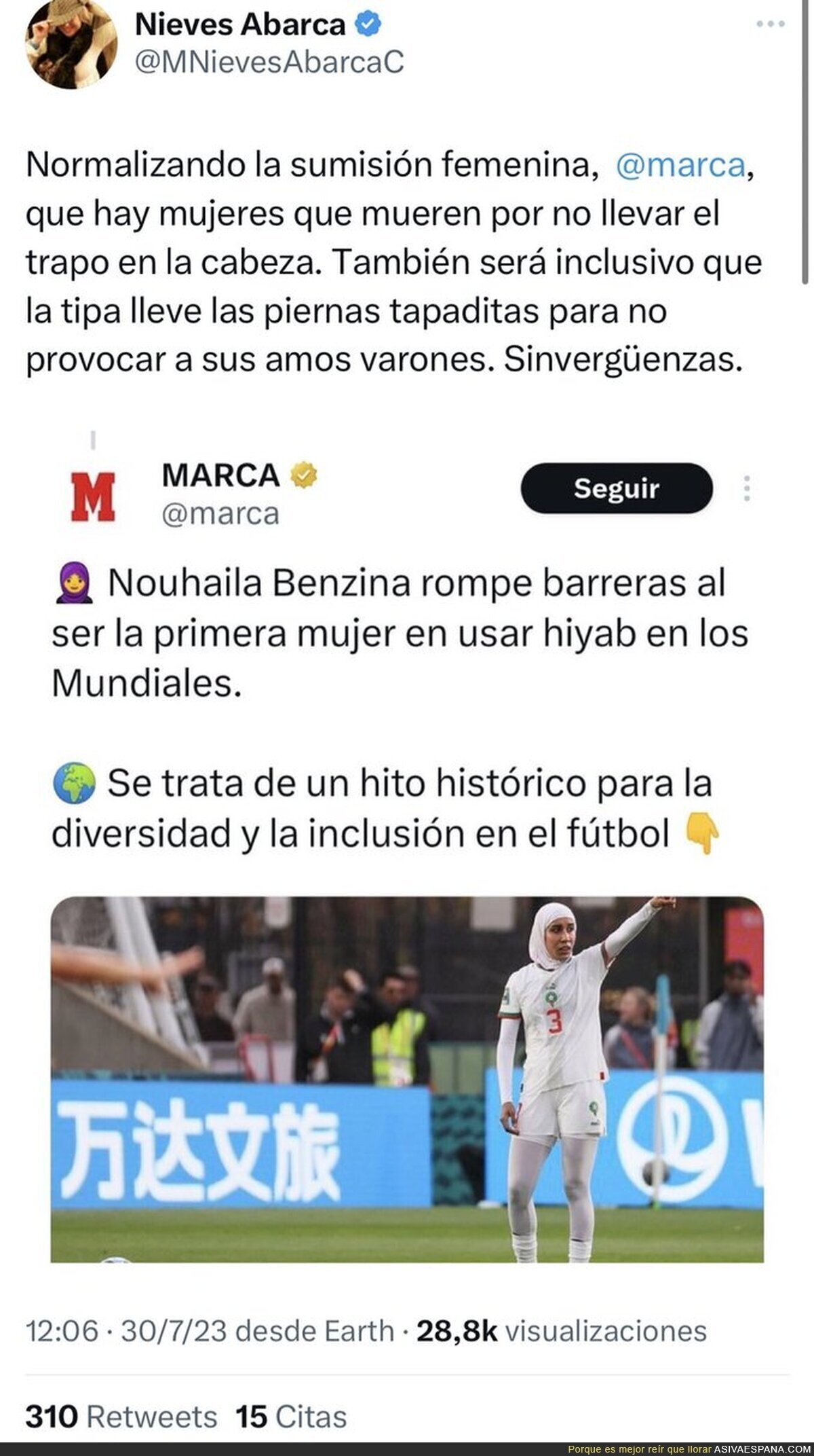MARCA se pone del lado incorrecto de la historia