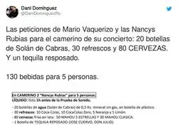 Los festivales que se pega Mario Vaquerizo en los conciertos