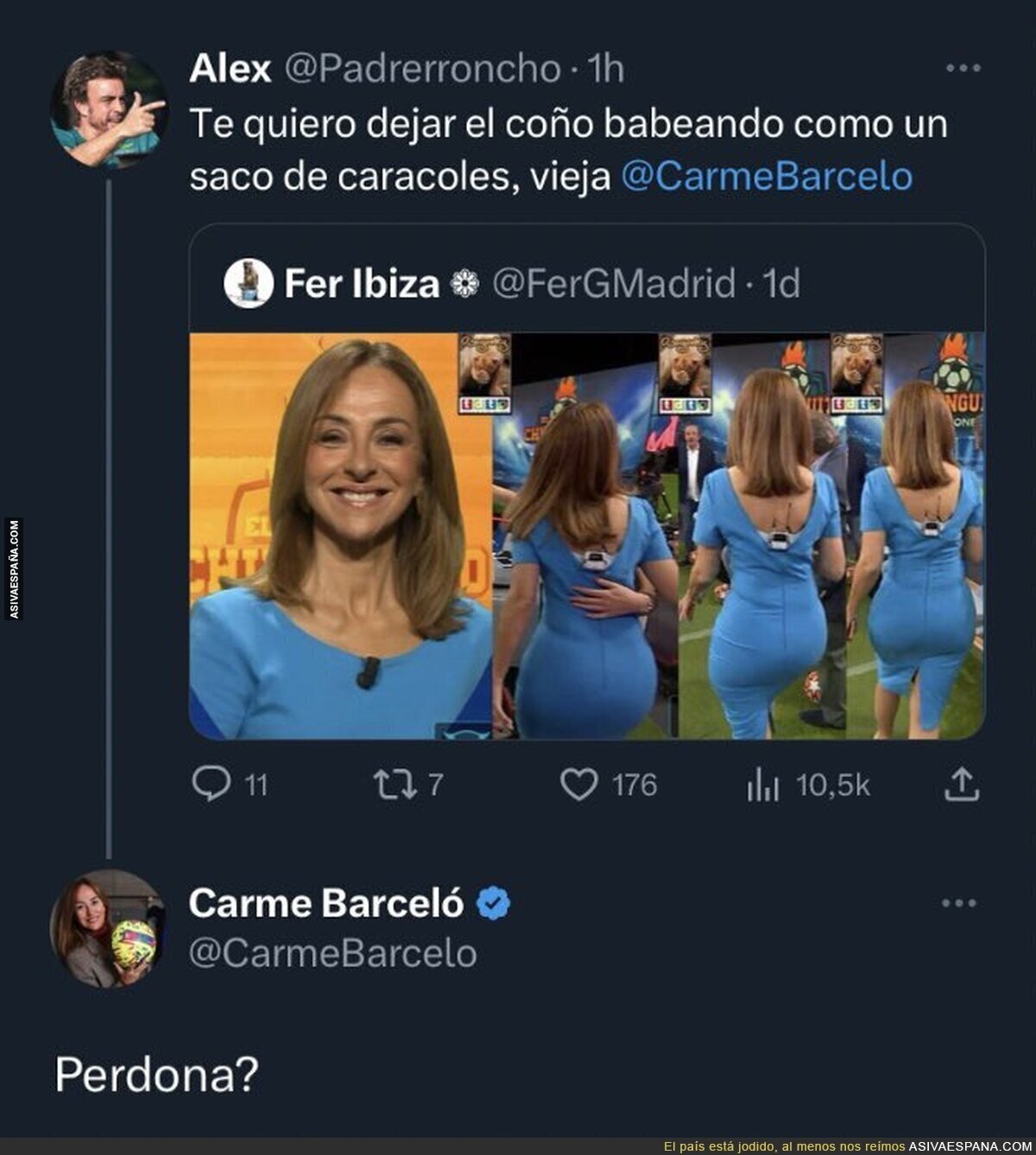 La gente está muy mal de la cabeza
