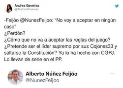 Alberto N&uacute;&ntilde;ez Feij&oacute;o muestra su peor cara