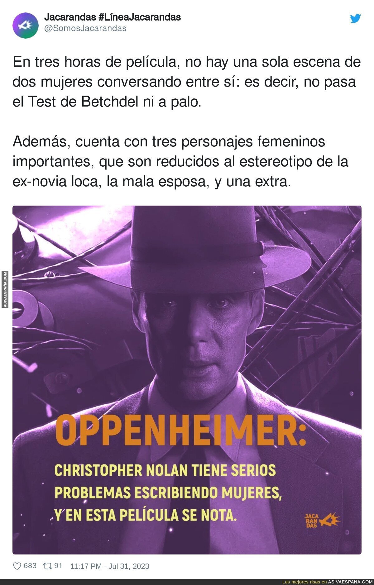 El gran problema de Cristopher Nolan