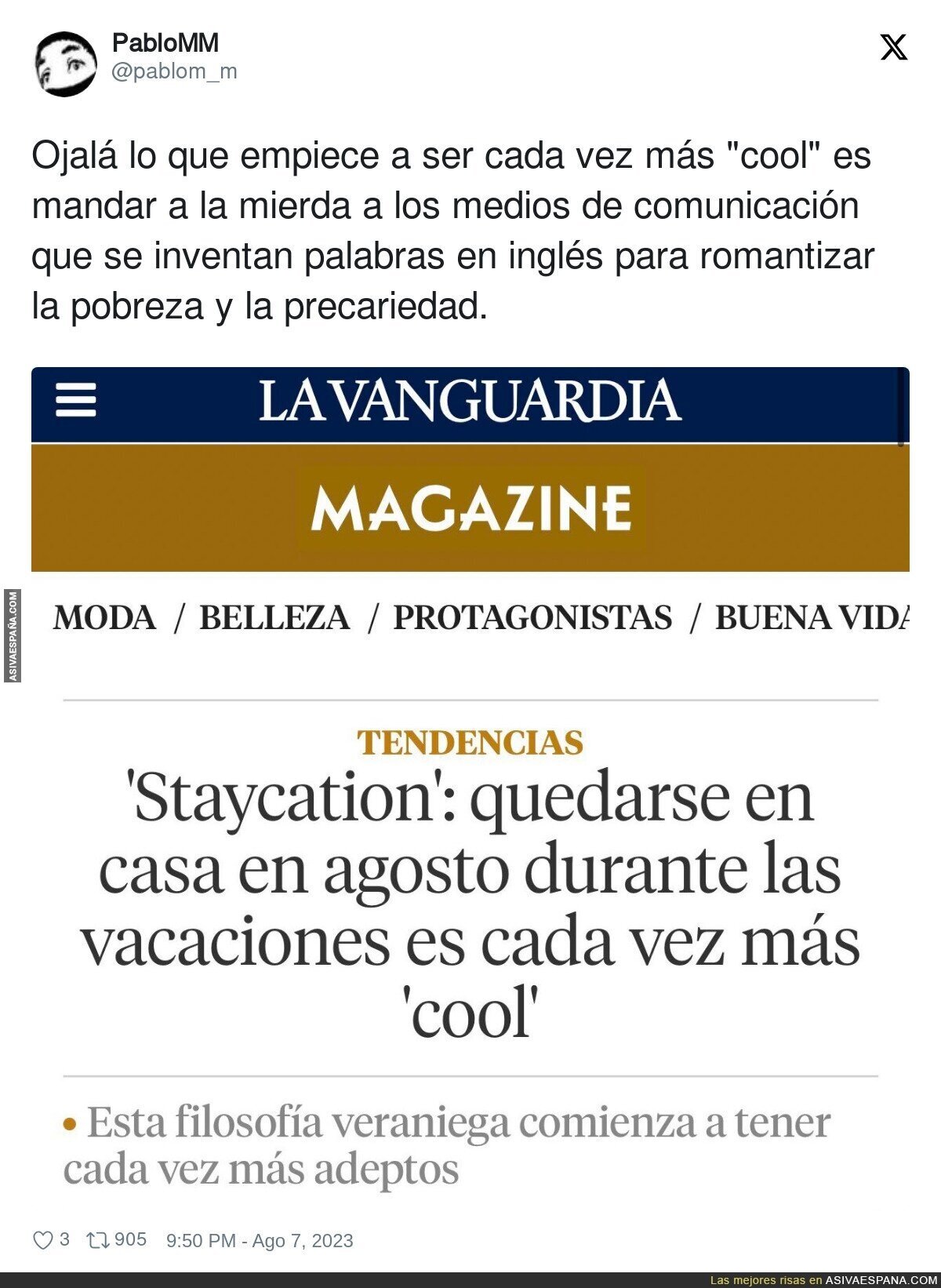 No puedo con esta moda de los medios de comunicación