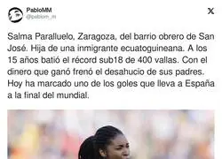 Salma Paralluelo, la hero&iacute;na de Espa&ntilde;a