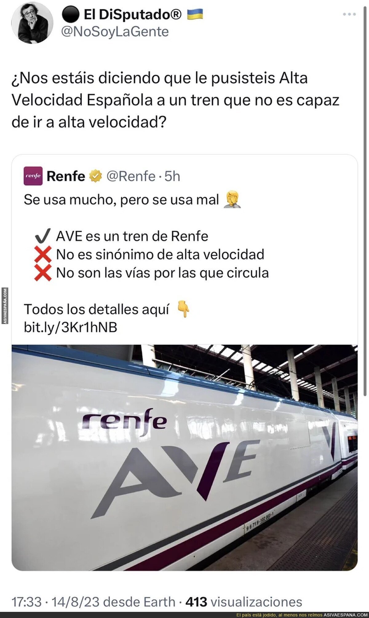 El engaño de la alta velocidad en España