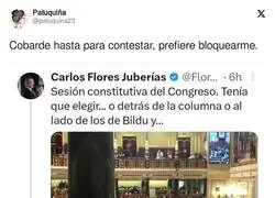 Elecci&oacute;n a la hora de sentarse en el Congreso