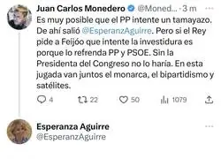 Esperanza Aguirre deja mal a Juan Carlos Monedero