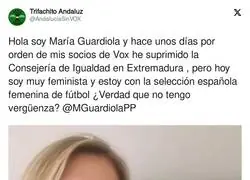 El feminismo de Mar&iacute;a Guardiola