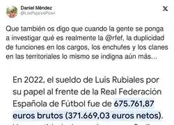 La buena vida de Luis Rubiales