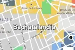 El surrealista mapa para turistas de Barcelona