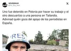 Dos formas de tratar a dos espa&ntilde;oles