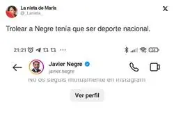 Buena forma de trolear a Javier Negre