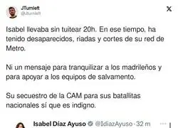 La desverg&uuml;enza de Isabel D&iacute;az Ayuso