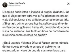 Dudas sobre la visita de Yolanda D&iacute;az para ver a Puigdemont