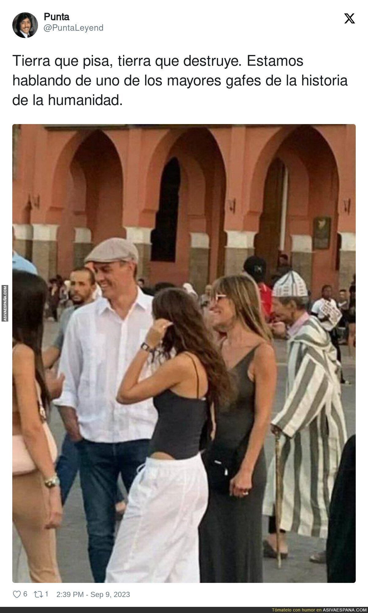 Ahora Pedro Sánchez es el culpable del terremoto de Marruecos