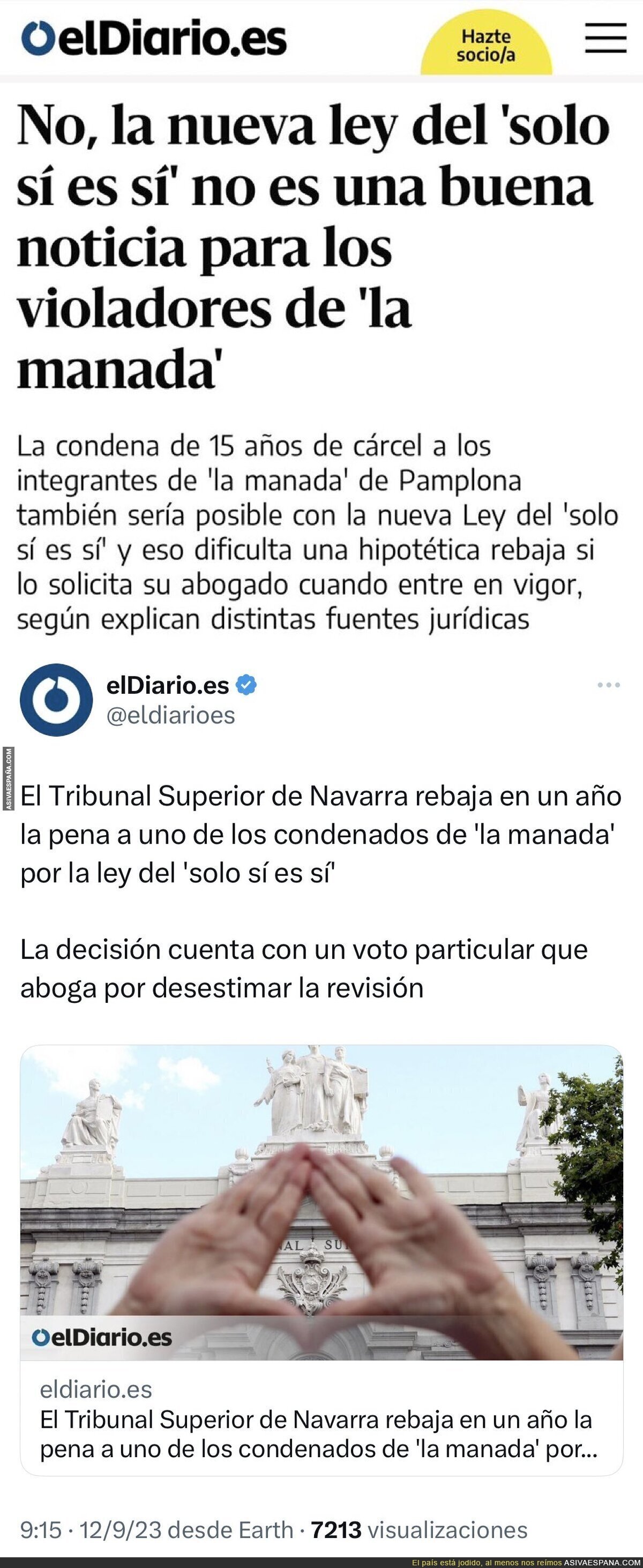 La ley del solo si es si ha envejecido mal