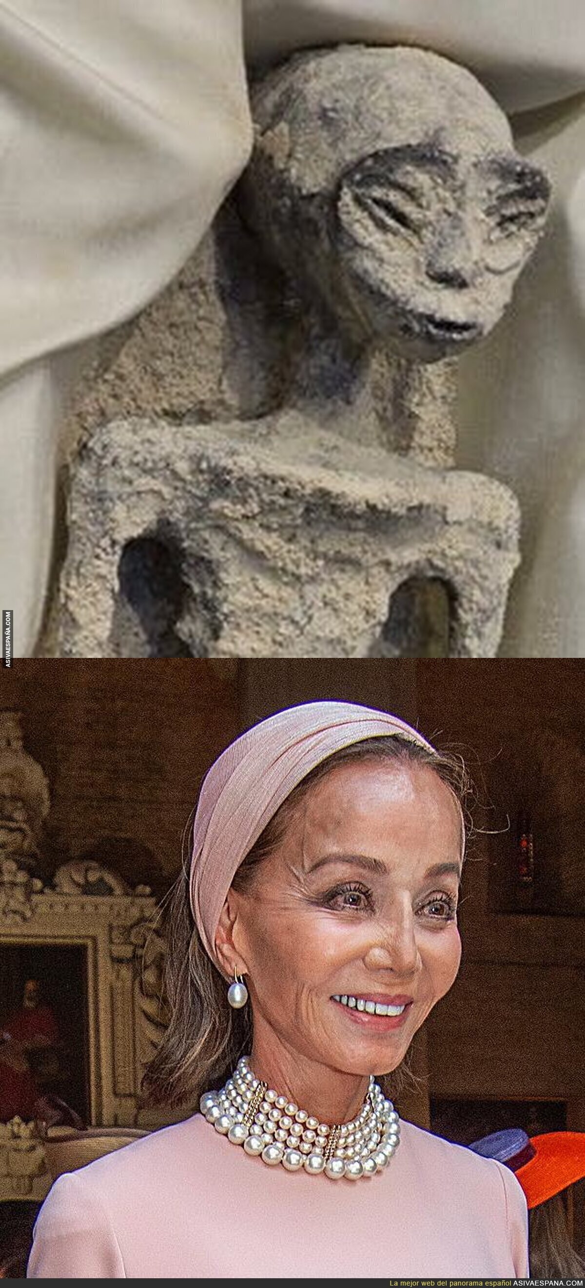 Parecidos más que razonables del alien e Isabel Preysler