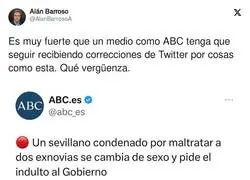 ABC ha sido corregida de nuevo por X